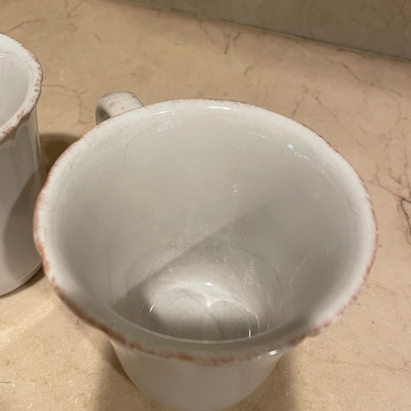 Casafina Impressions Linen White Coffee Mugs - Picture 5 of 9